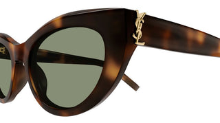 Saint Laurent SL M115 women Havana Geometric Sunglasses