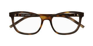 Saint Laurent SL M121 women Havana Squared Eyeglasses