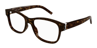 Saint Laurent SL M132 women Havana Squared Eyeglasses