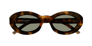 Saint Laurent SL M136 women Havana Round Sunglasses