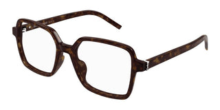 Saint Laurent SL M139 women Havana Squared Eyeglasses