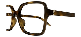 Saint Laurent SL M139 women Havana Squared Eyeglasses