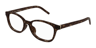 Saint Laurent SL M141 women Havana Squared Eyeglasses