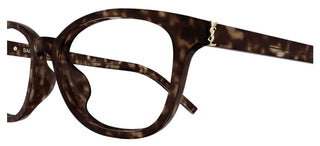 Saint Laurent SL M141 women Havana Squared Eyeglasses