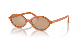 Miu Miu SMU 04ZS women Orange Oval Sunglasses