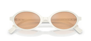 Miu Miu SMU 04ZS women White Oval Sunglasses