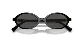 Miu Miu SMU 04ZS women Black Oval Sunglasses