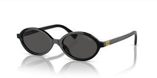 Miu Miu SMU 04ZS women Black Oval Sunglasses