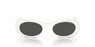 Miu Miu SMU 06ZS women White Geometric Sunglasses