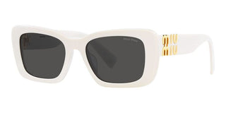 Miu Miu SMU 07YS women White Squared Sunglasses