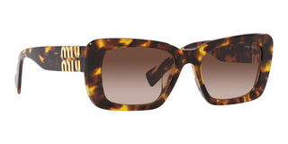 Miu Miu SMU 07YS women Havana Squared Sunglasses