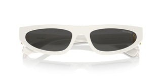 Miu Miu SMU 07ZS women White Oval Sunglasses