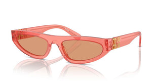 Miu Miu SMU 07ZS women Pink Oval Sunglasses