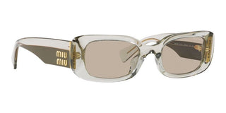 Miu Miu SMU 08YS women Brown Squared Sunglasses