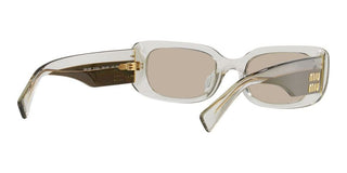 Miu Miu SMU 08YS women Brown Squared Sunglasses