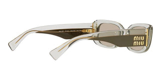 Miu Miu SMU 08YS women Brown Squared Sunglasses