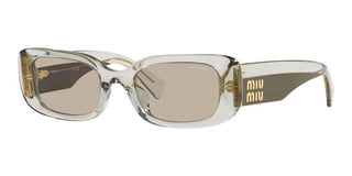 Miu Miu SMU 08YS women Brown Squared Sunglasses