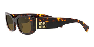 Miu Miu SMU 08YS women Havana Squared Sunglasses