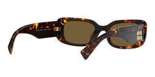 Miu Miu SMU 08YS women Havana Squared Sunglasses