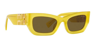 Miu Miu SMU 09WS women Yellow Geometric Sunglasses