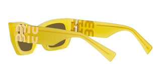 Miu Miu SMU 09WS women Yellow Geometric Sunglasses