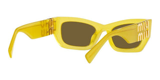 Miu Miu SMU 09WS women Yellow Geometric Sunglasses