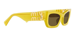 Miu Miu SMU 09WS women Yellow Geometric Sunglasses