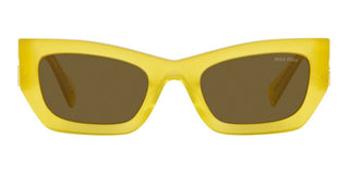 Miu Miu SMU 09WS women Yellow Geometric Sunglasses