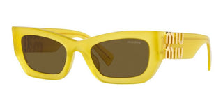 Miu Miu SMU 09WS women Yellow Geometric Sunglasses