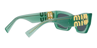 Miu Miu SMU 09WS women Green Geometric Sunglasses