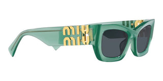 Miu Miu SMU 09WS women Green Geometric Sunglasses