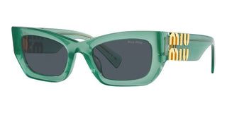 Miu Miu SMU 09WS women Green Geometric Sunglasses