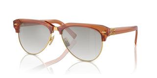 Miu Miu SMU 09ZS women Brown Pilot Sunglasses