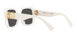 Miu Miu SMU 10YS women White Squared Sunglasses