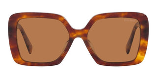 Miu Miu SMU 10YS women Havana Squared Sunglasses