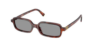 Miu Miu Smu 11zs Women Havana Rectangle Sunglasses