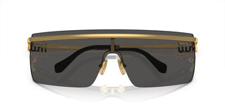 Miu Miu SMU 50ZS women Gold Geometric Sunglasses