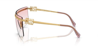 Miu Miu SMU 50ZS women Gold Geometric Sunglasses