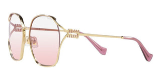 Miu Miu SMU 52WS women Rose gold Geometric Sunglasses