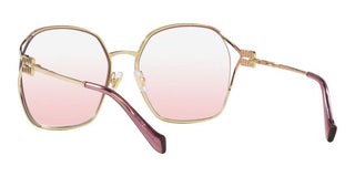 Miu Miu SMU 52WS women Rose gold Geometric Sunglasses