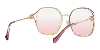 Miu Miu SMU 52WS women Rose gold Geometric Sunglasses