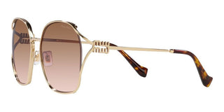 Miu Miu SMU 52WS women Gold Geometric Sunglasses