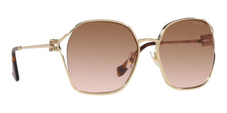 Miu Miu SMU 52WS women Gold Geometric Sunglasses