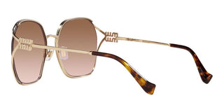 Miu Miu SMU 52WS women Gold Geometric Sunglasses