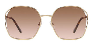 Miu Miu SMU 52WS women Gold Geometric Sunglasses