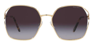 Miu Miu SMU 52WS women Gold Geometric Sunglasses