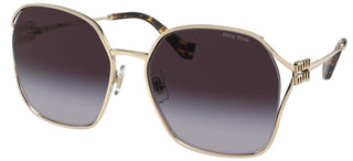 Miu Miu SMU 52WS women Gold Geometric Sunglasses