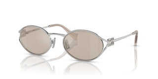 Miu Miu SMU 52YS women Silver Round Sunglasses