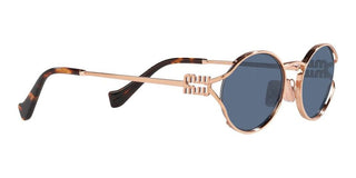 Miu Miu SMU 52YS women Rose gold Round Sunglasses