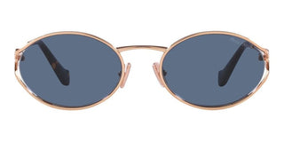 Miu Miu SMU 52YS women Rose gold Round Sunglasses